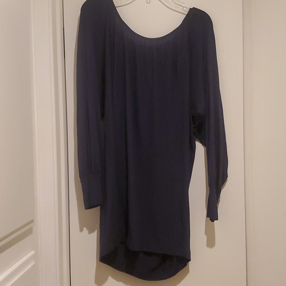 BCBG Navy Tunic Sz S